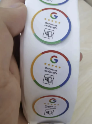 Pegatinas NFC Reseñas Google para Mesas — Pack para Restaurantes